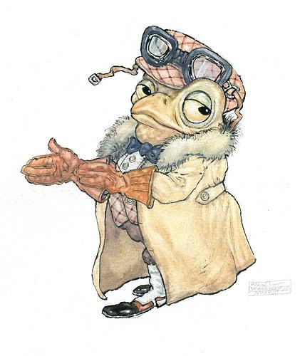 Mr Toad, Arrayed in Goggles